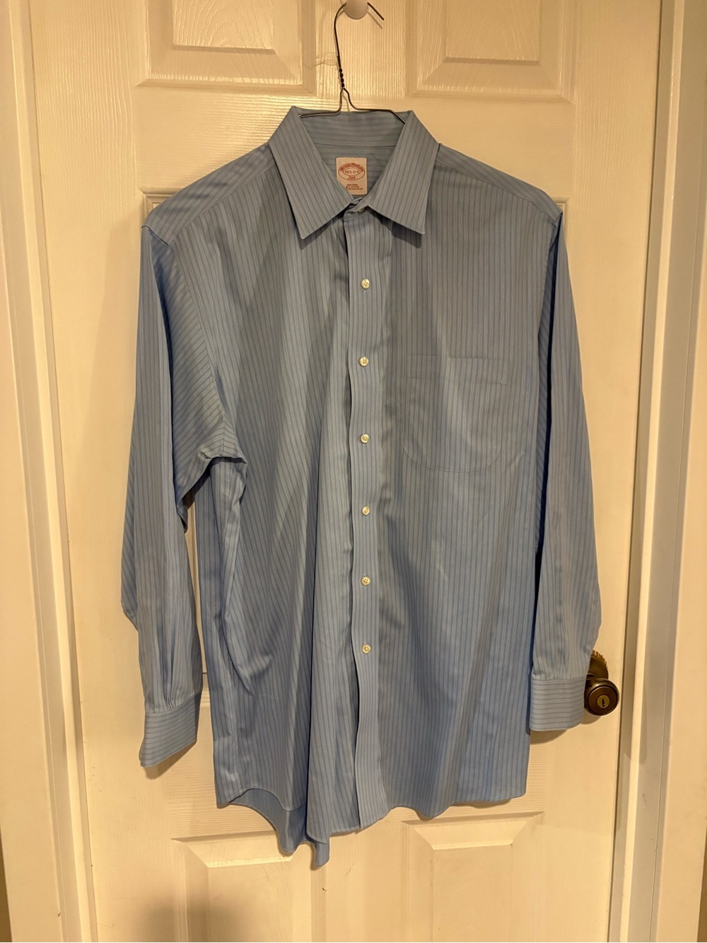 Brooks Brothers Light Blue Pinstripe Dress Shirt